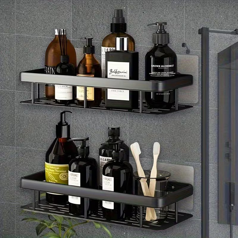 Estantes de baño sin taladro, pack de 2