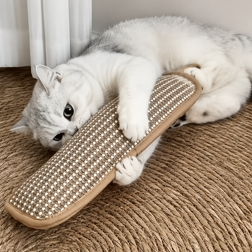 2-in-1 Cat Scratcher 🐱 | Scratch Pad and Cat Toy | Nail Care and Fun