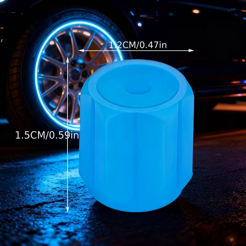 Tapones fluorescentes para válvulas de neumático, pack de 25
