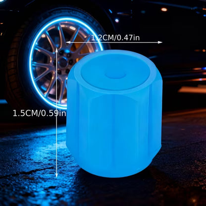 Tapones fluorescentes para válvulas de neumático, pack de 25