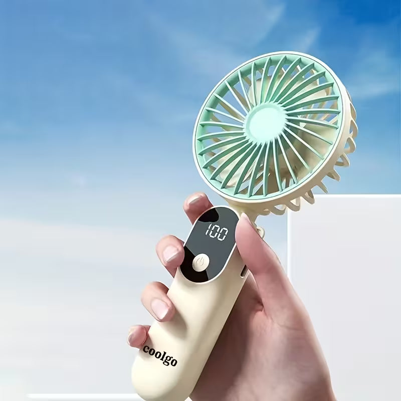 Mini ventilador portátil USB recargable con 6 velocidades
