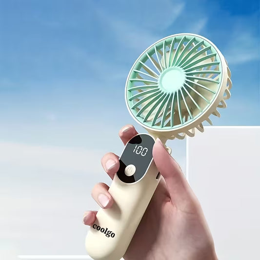 Mini ventilador portátil USB recargable con 6 velocidades