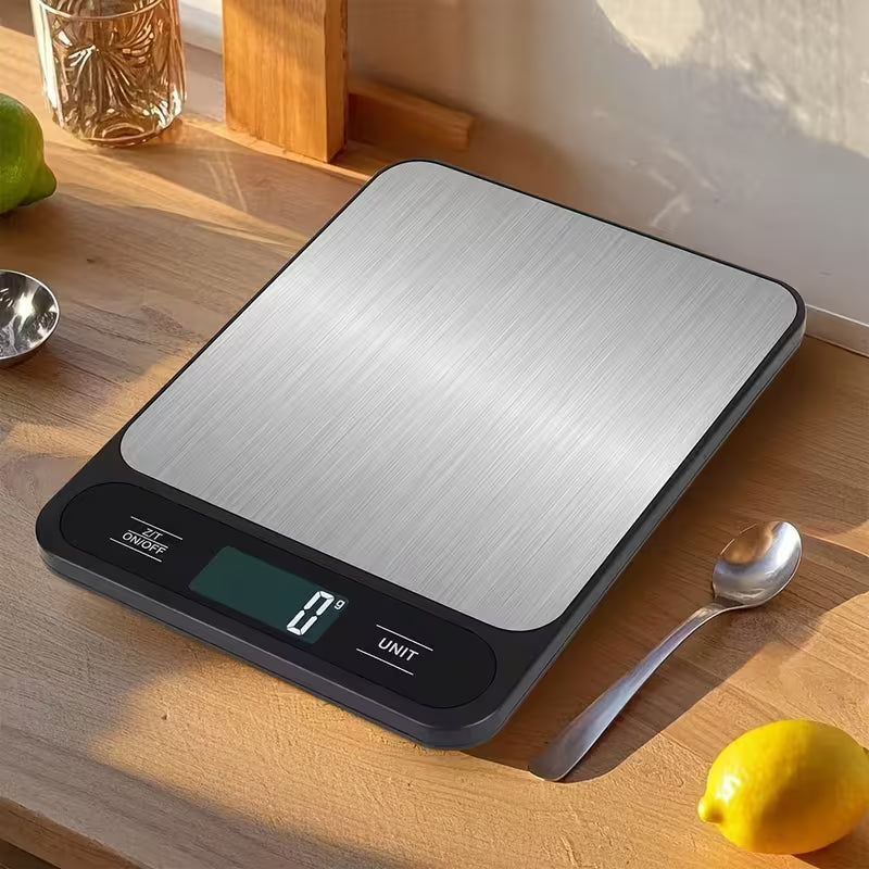 High-Precision Digital Kitchen Scale, Black - Accurate Food Weight, with LCD Display and Tare Function