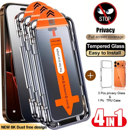 Privacy tempered glass for iPhone 17 Pro