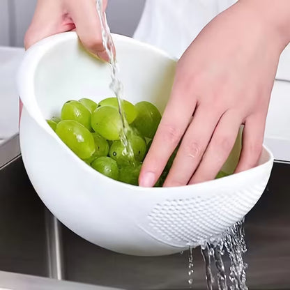 Cesta colador de drenaje para cocina de plástico | Para arroz, pasta, frutas y verduras