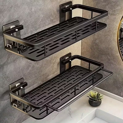 Estantes de baño sin taladro, pack de 2