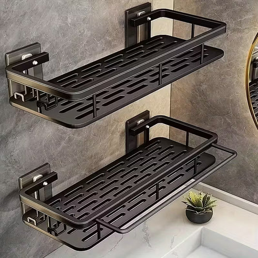 Estantes de baño sin taladro, pack de 2