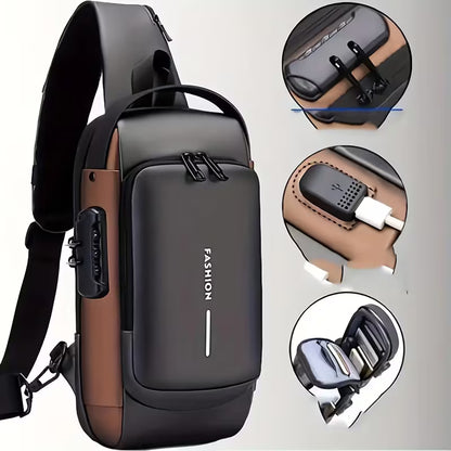 Mochila antirrobo para motocicleta con candado y correa ajustable