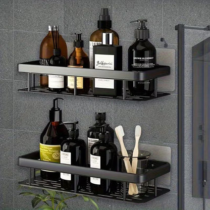 Estantes de baño sin taladro, pack de 2