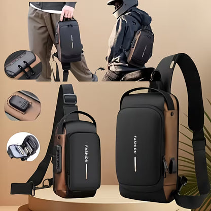 Mochila antirrobo para motocicleta con candado y correa ajustable