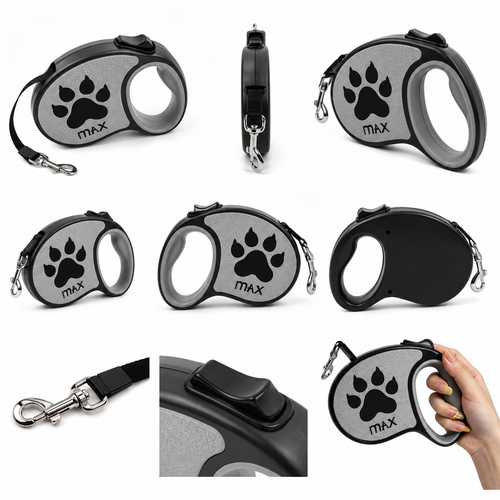 Correa extensible para perros con con el diseño de nombre