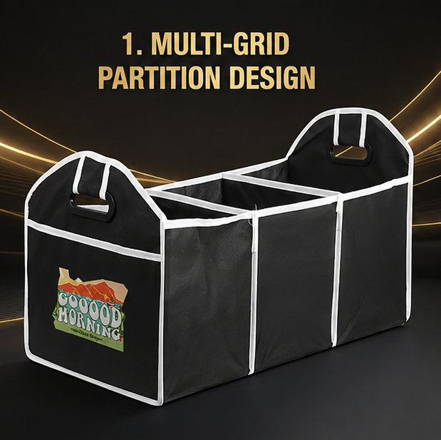 🚗 Car Trunk Organizer | Foldable with Compartments | Car Organizer Bag