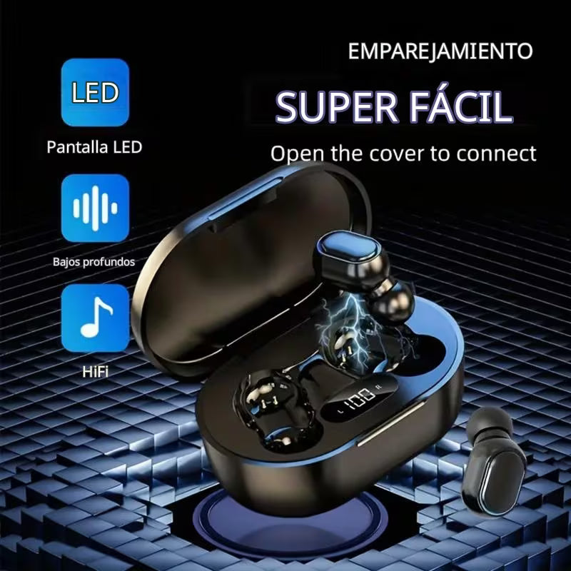 Auriculares TWS Inalámbricos con Micrófono y Estuche de Carga