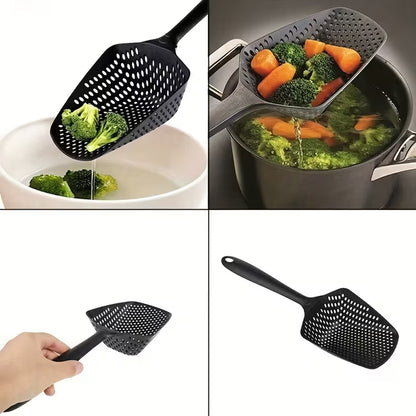 cuchara para pasta, separador de agua de plástico integrado