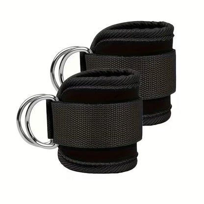 Correas de Tobillo para Gym – Pack 2 Unidades Rosa y Negro