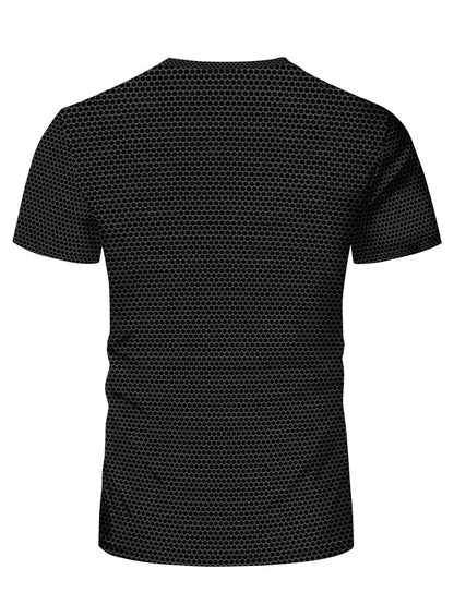 Camiseta Deportiva Hombre Estampado Araña – Gris