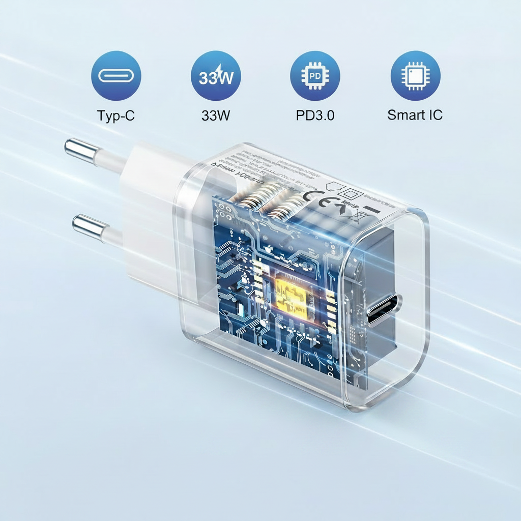 Cargador transparente 33W