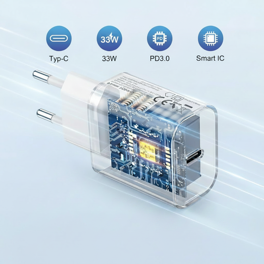 Cargador transparente 33W