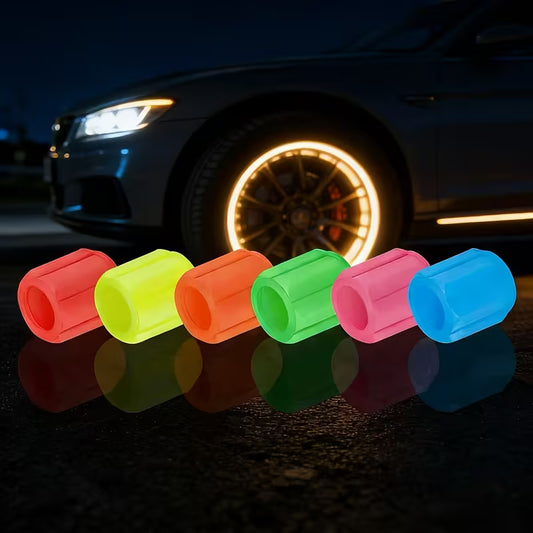 Tapones fluorescentes para válvulas de neumático, pack de 25