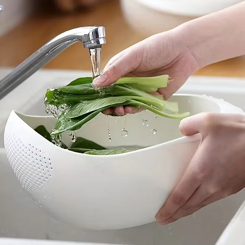 Cesta colador de drenaje para cocina de plástico | Para arroz, pasta, frutas y verduras