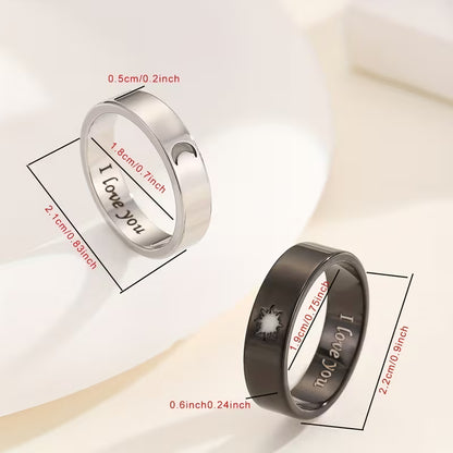 Pack 2 Anillos Luminosos de Sol – Regalo de Pareja