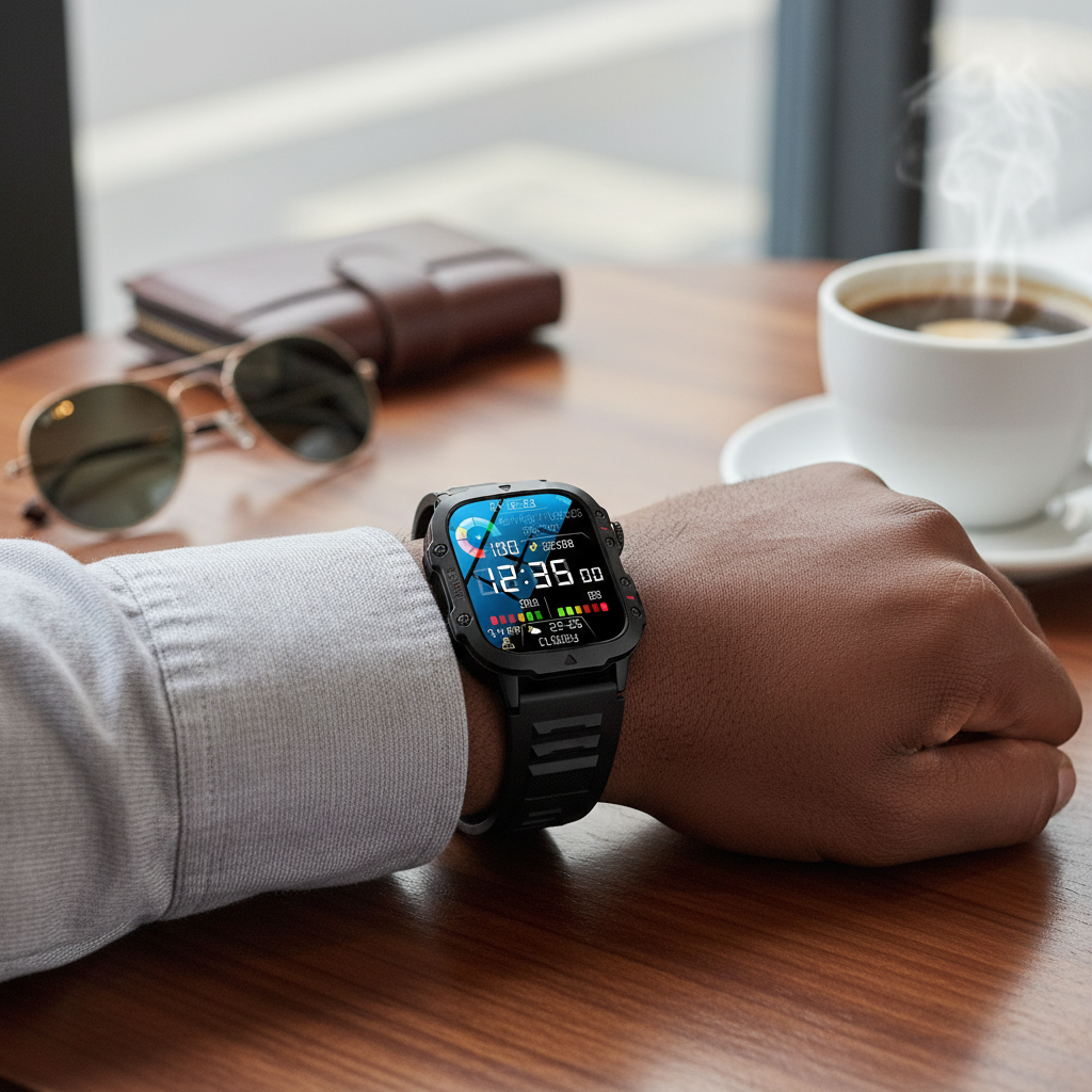 Men's Smartwatch with USB Charging
