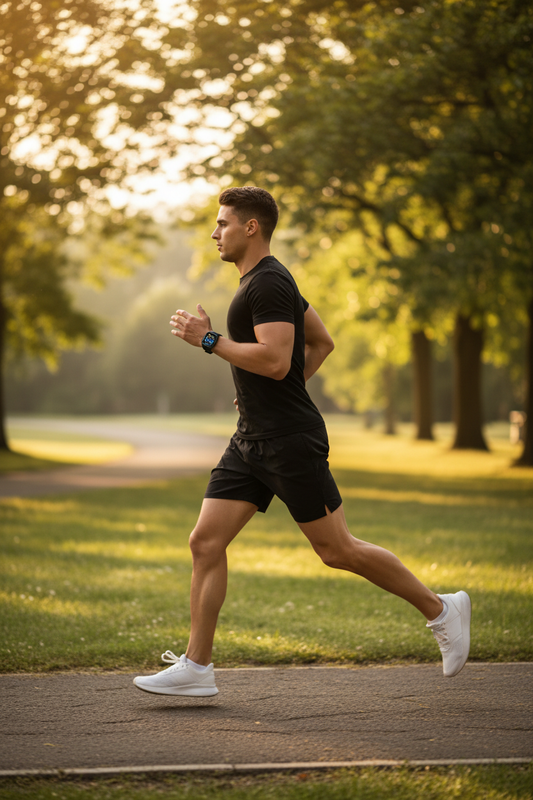 Smartwatch corredor cuerpo completo zapatillas